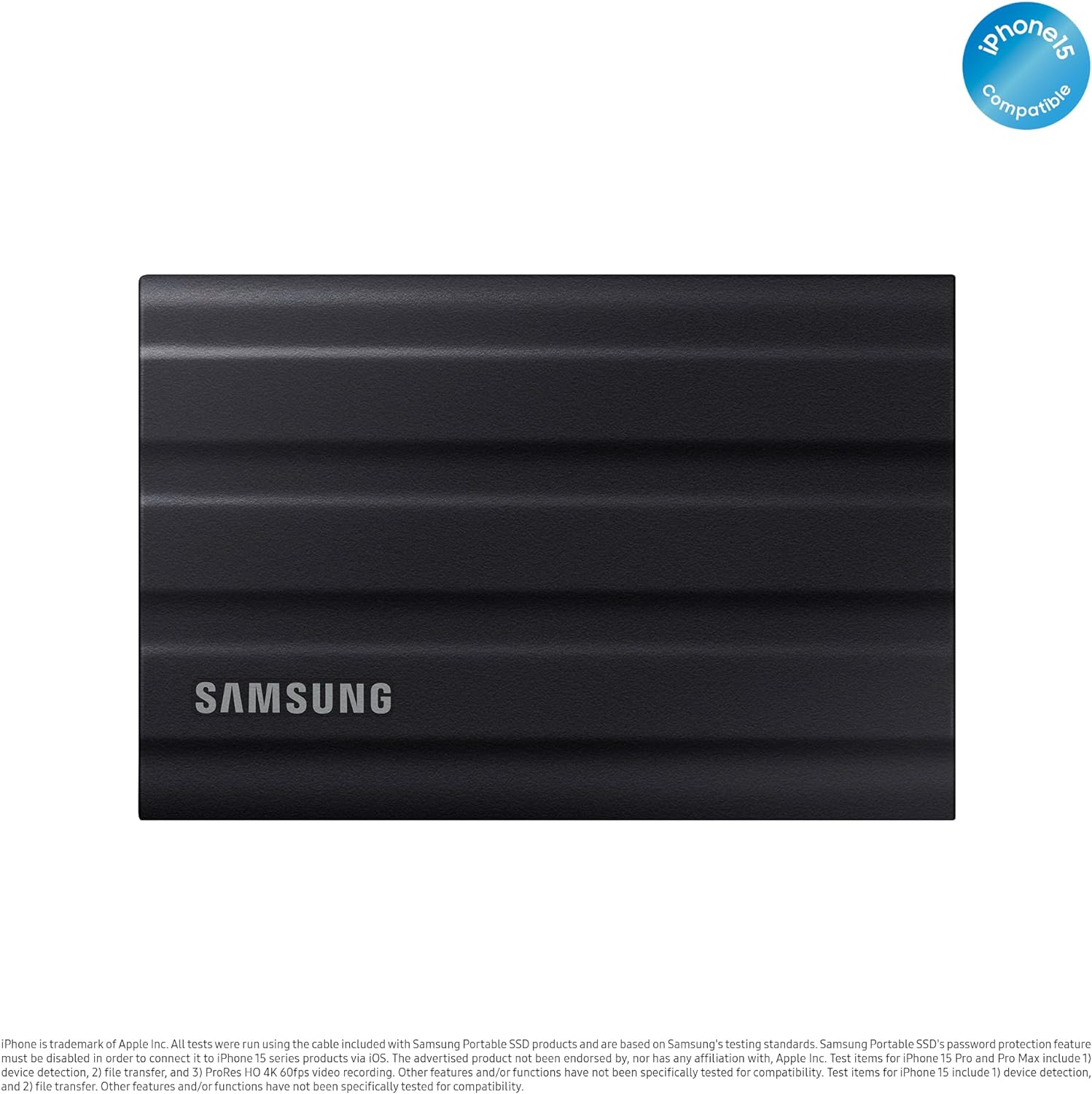 Samsung Portable SSD 2TB T7 Shield Black