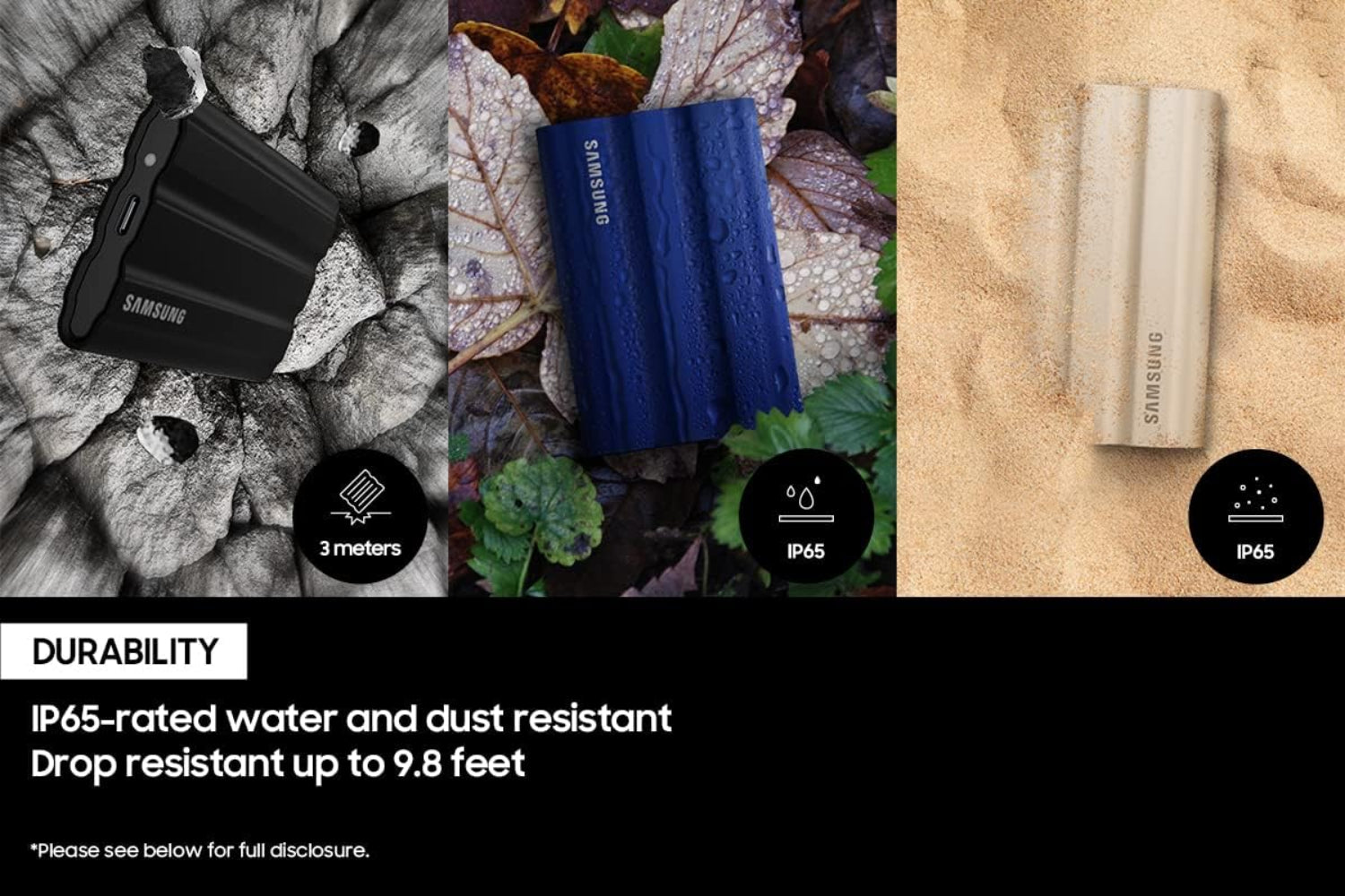 Samsung Portable SSD 2TB T7 Shield Black