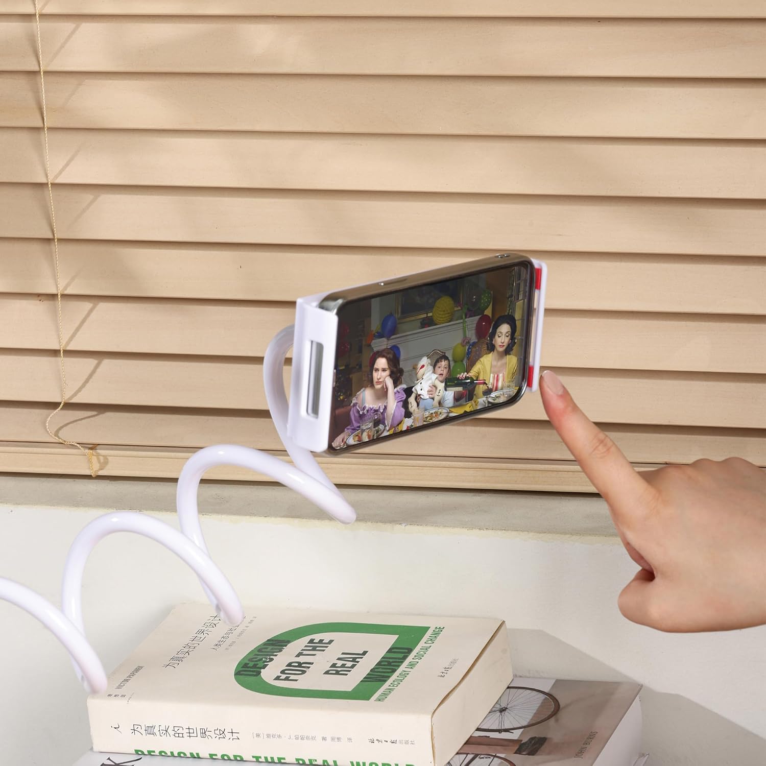 Urbanoki Gooseneck Phone Holder Flexible Clamp Mount for Bed Desk - Available in Two Colours