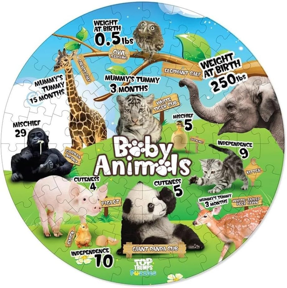 Top Trumps Winning Moves WMA Baby Animals Top Trumps Puzzle