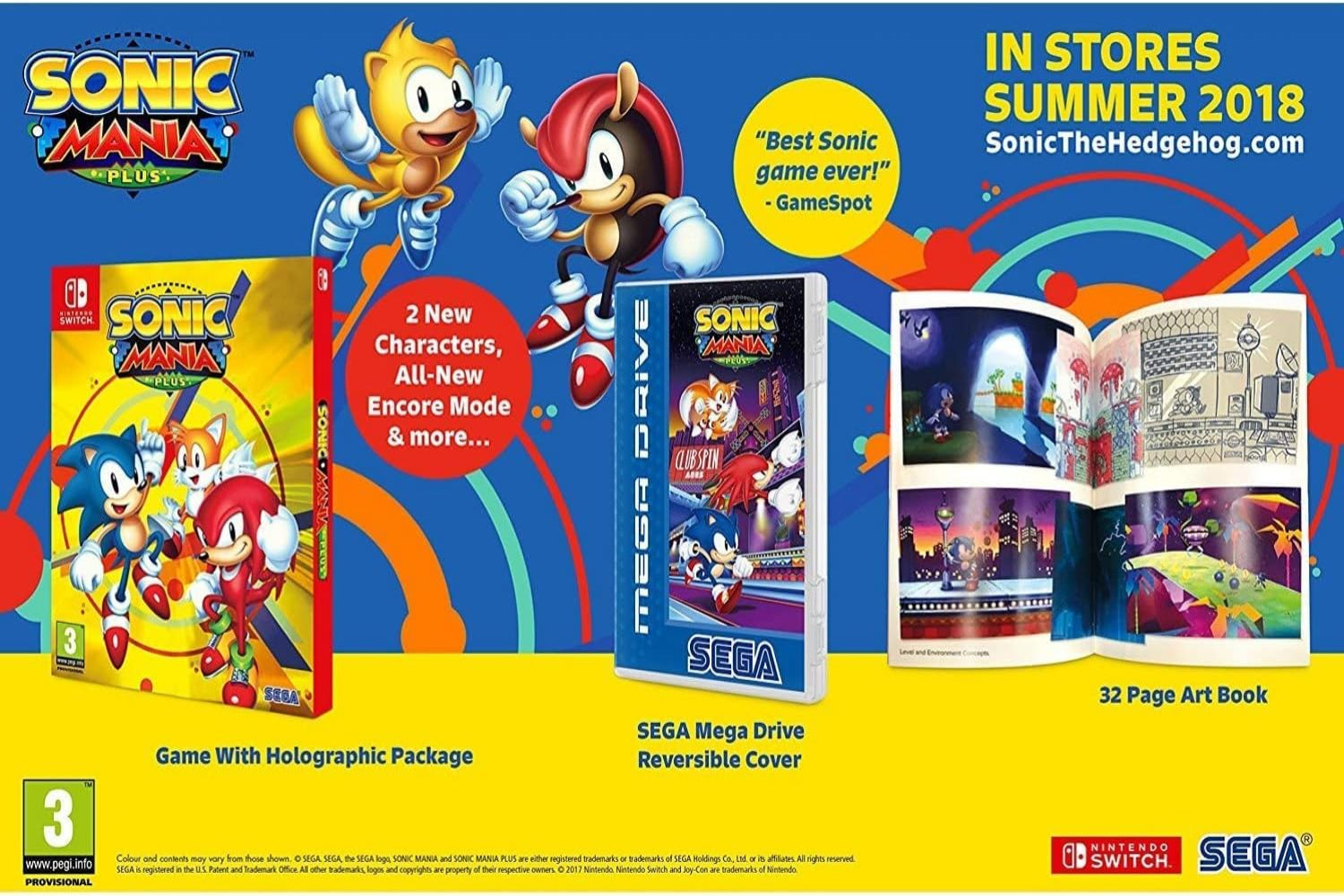 Sega Sonic Mania Plus Nintendo Switch Games