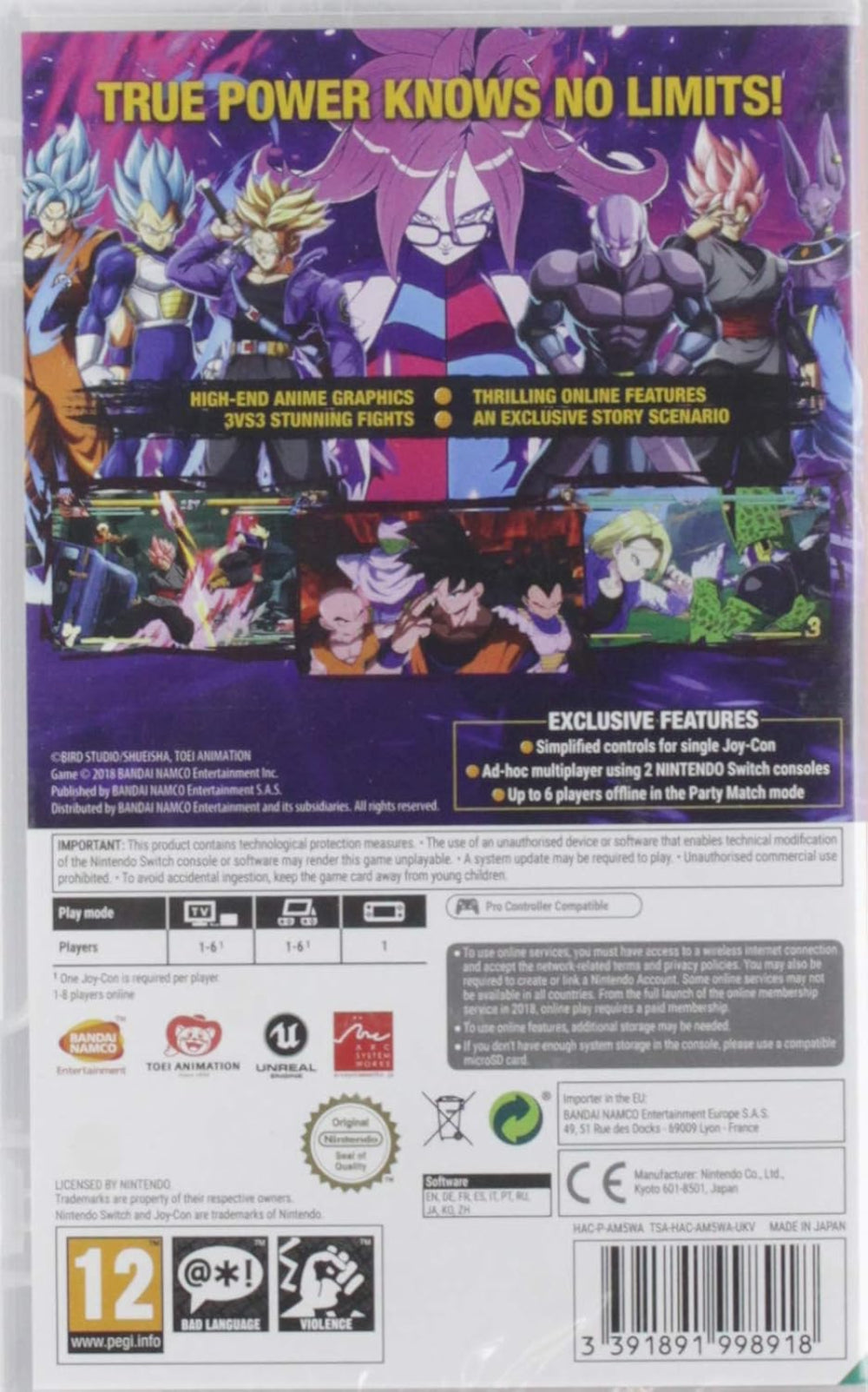 BANDAI NAMCO Entertainment Dragon Ball: FighterZ (Switch)