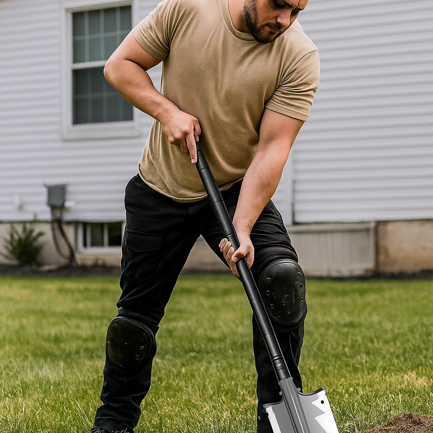 Hivvago Multifunctional Tactical Shovel Set – Survival Tool for Camping & Hiking