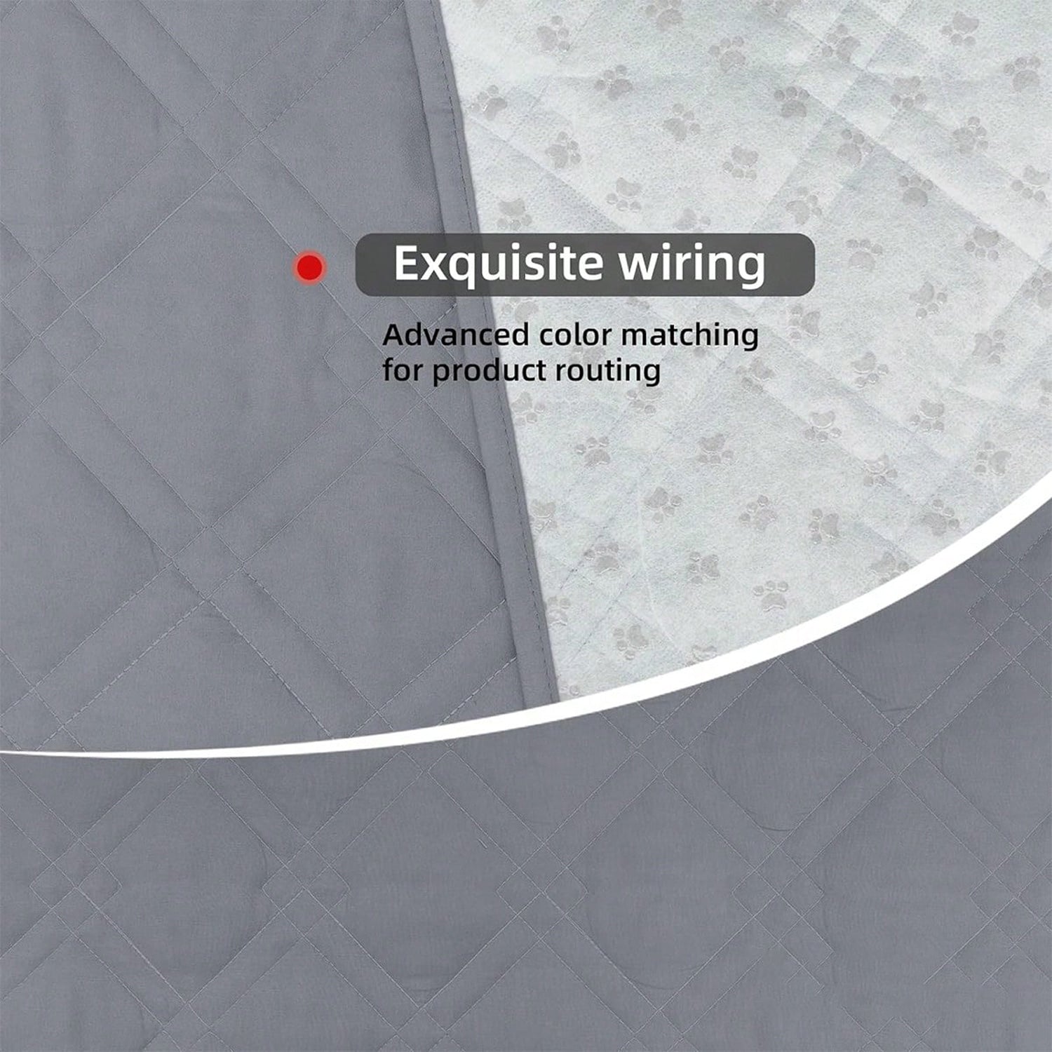 PupLily Waterproof Pet Blanket & Furniture Cover for Sofa, Couch & Bed - Grey