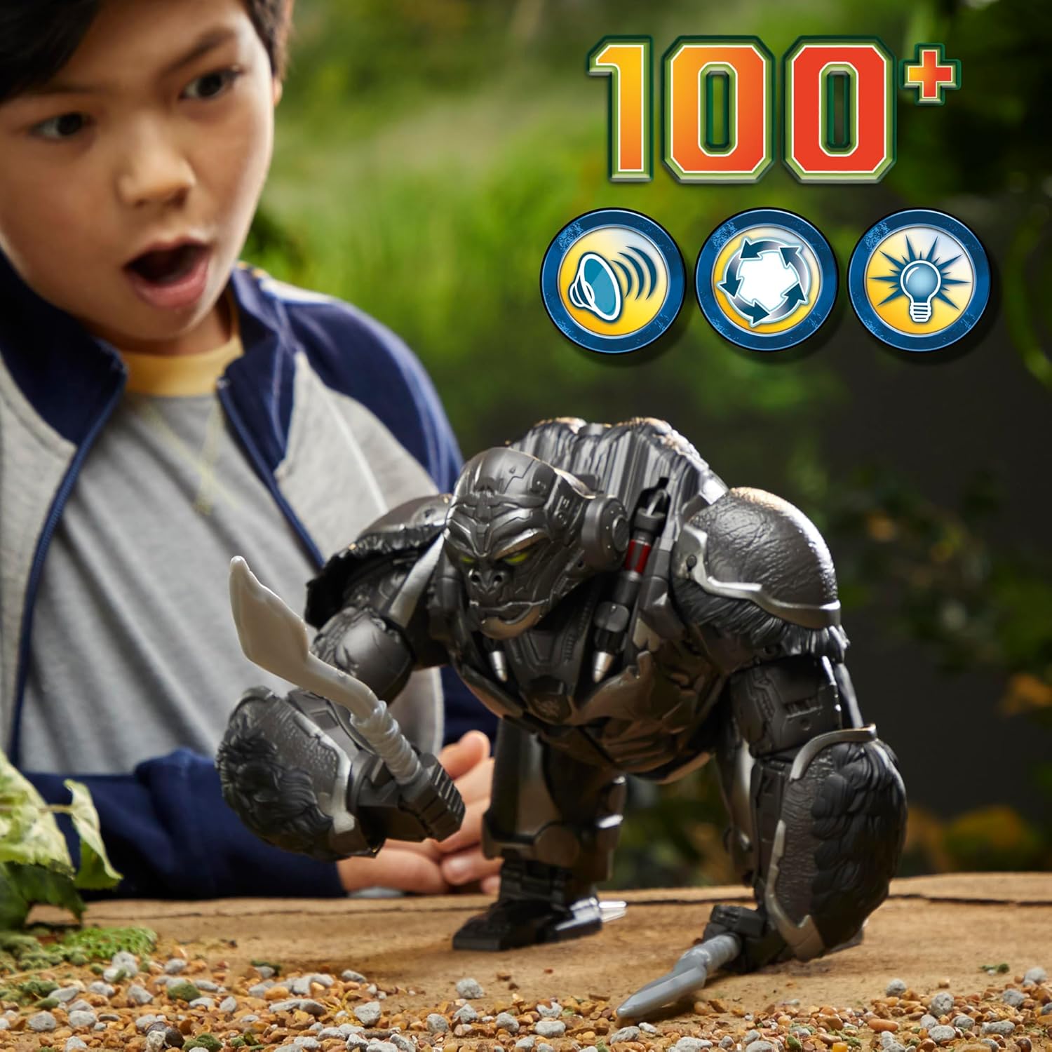 Transformers Rise of The Beasts Command & Convert Voice Controlled, auto Transforming Optimus Prima