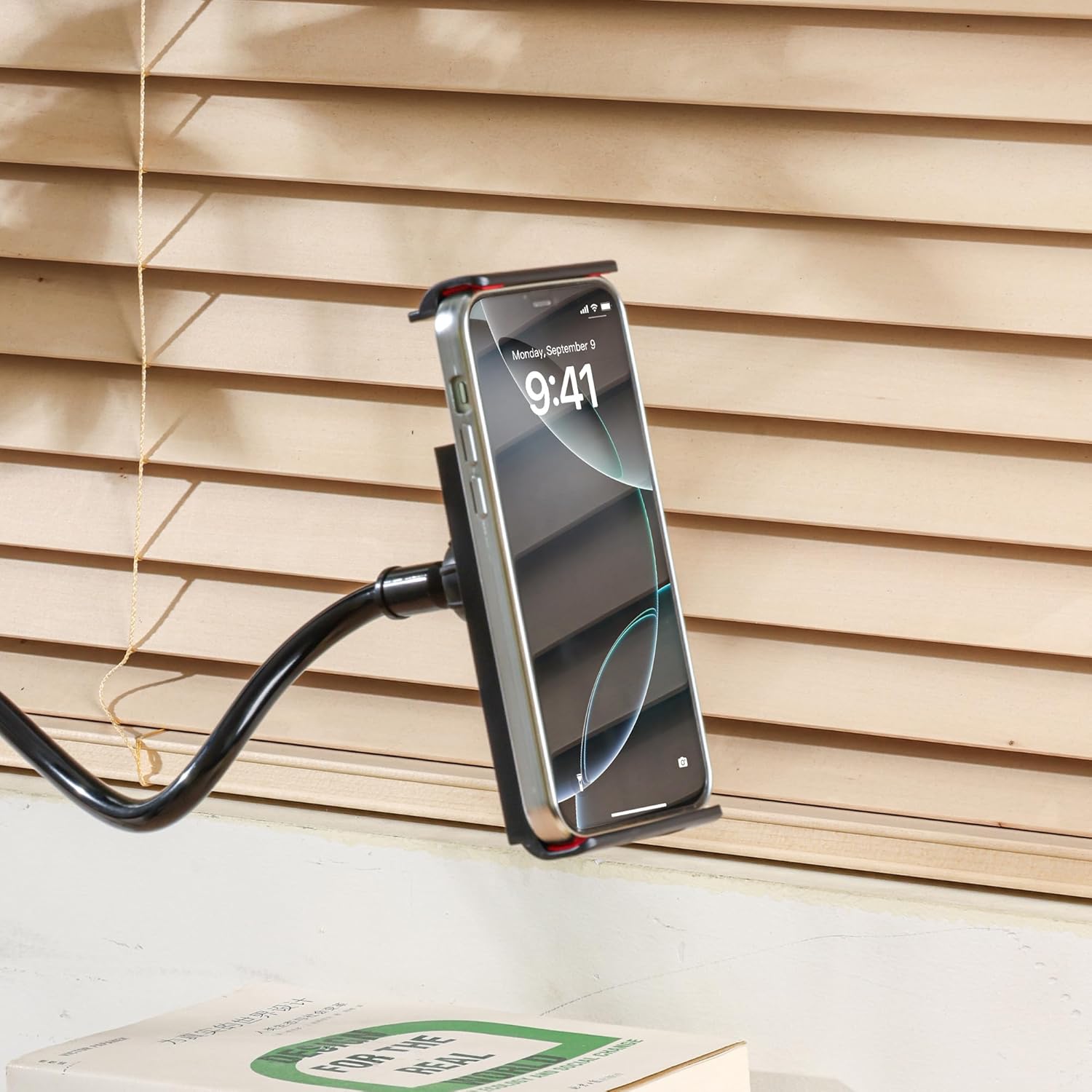 Urbanoki Gooseneck Phone Holder Flexible Clamp Mount for Bed Desk - Available in Two Colours