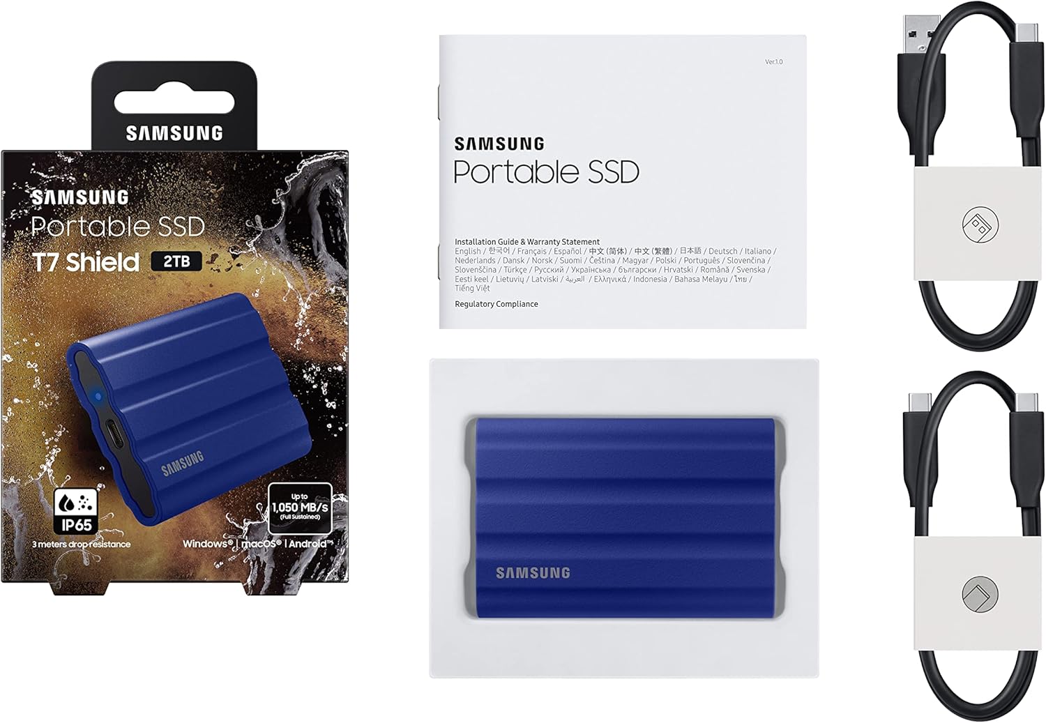 Samsung Portable SSD 2TB T7 Shield Black