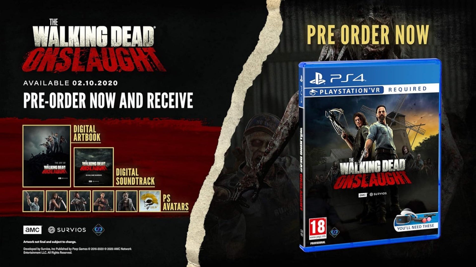 Perp Games The Walking Dead Onslaught (PS4 PSVR)