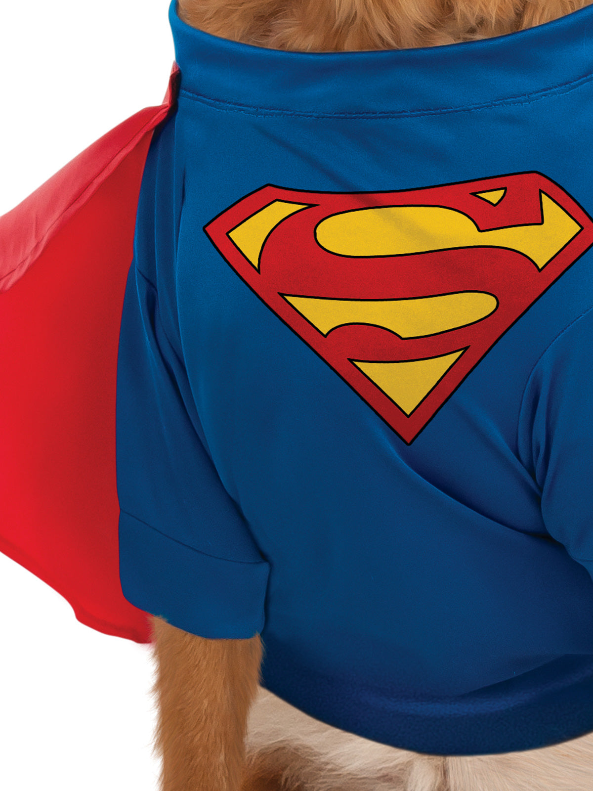 Superman Pet Costume Deluxe Dog Outfit with Cape and Logo Shirt DC Comics