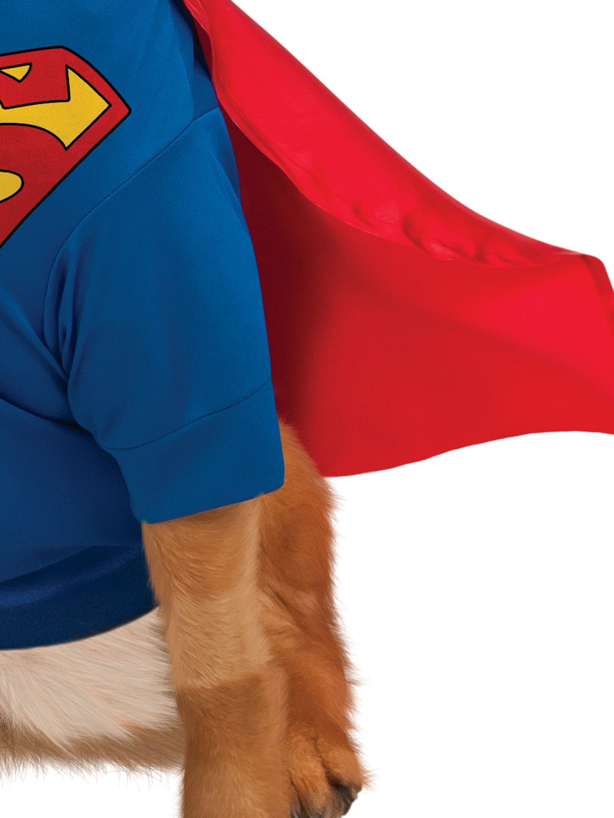 Superman Pet Costume Deluxe Dog Outfit with Cape and Logo Shirt DC Comics