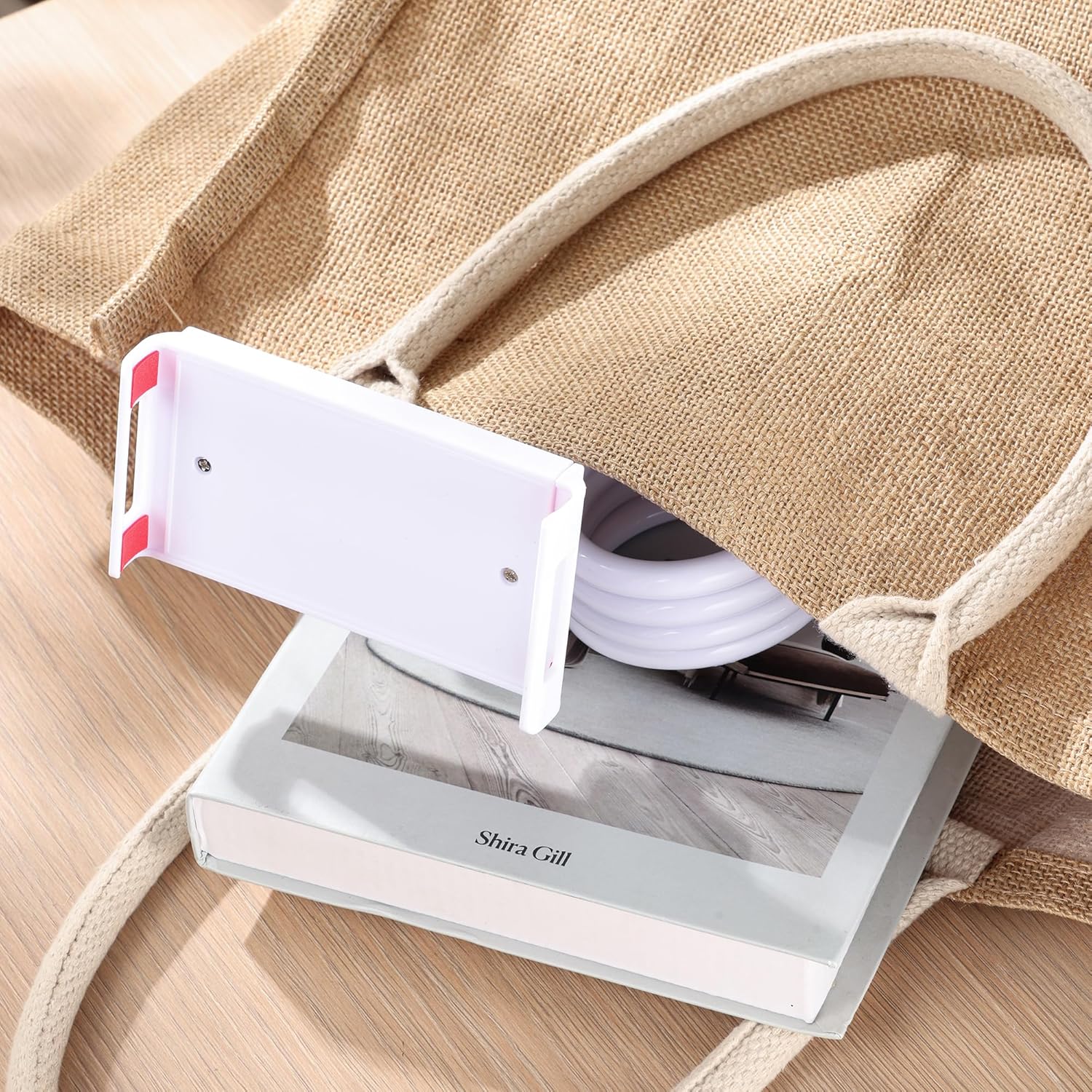 Urbanoki Gooseneck Phone Holder Flexible Clamp Mount for Bed Desk - Available in Two Colours