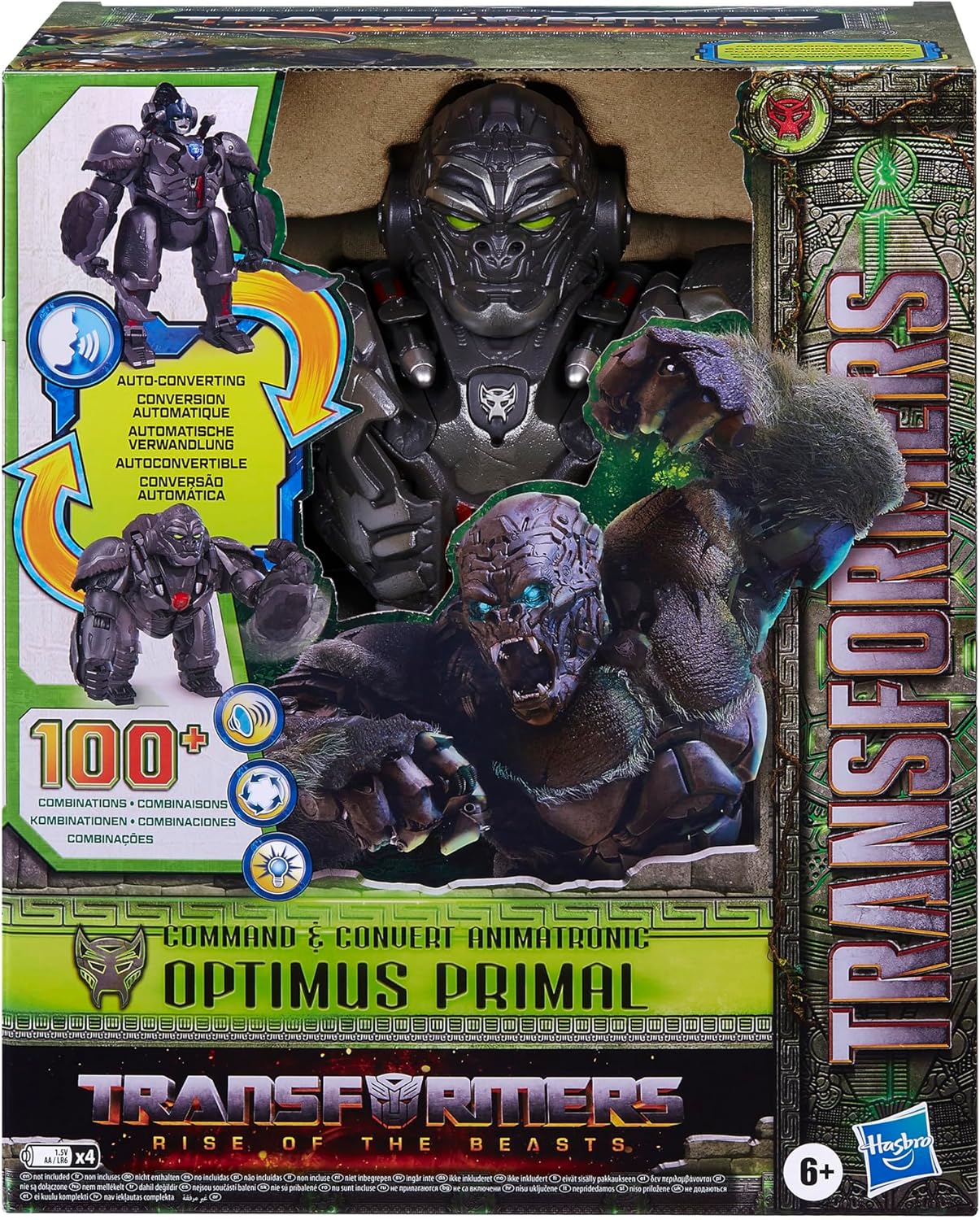 Transformers Rise of The Beasts Command & Convert Voice Controlled, auto Transforming Optimus Prima