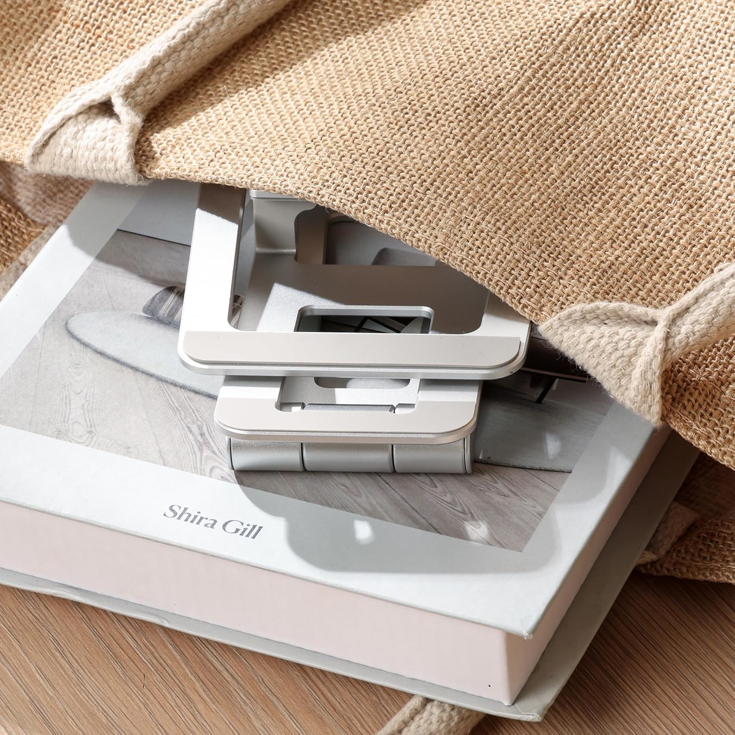 Urbanoki Portable Phone Tablet Stand Dual Folding Desk Travel Cradle Dock - Available in Two Colours