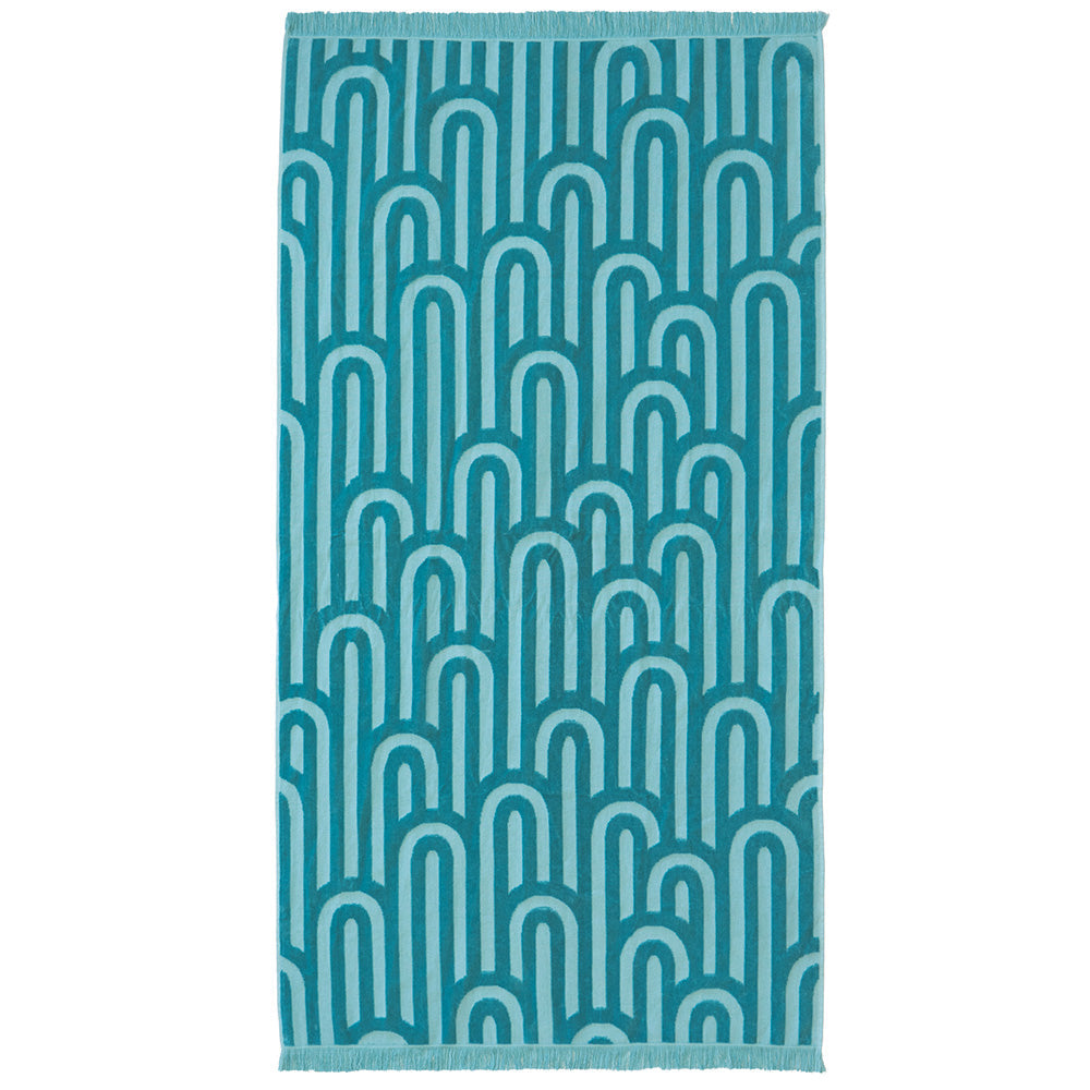 Bambury HiLo Beach Towel Arcade - Turquoise