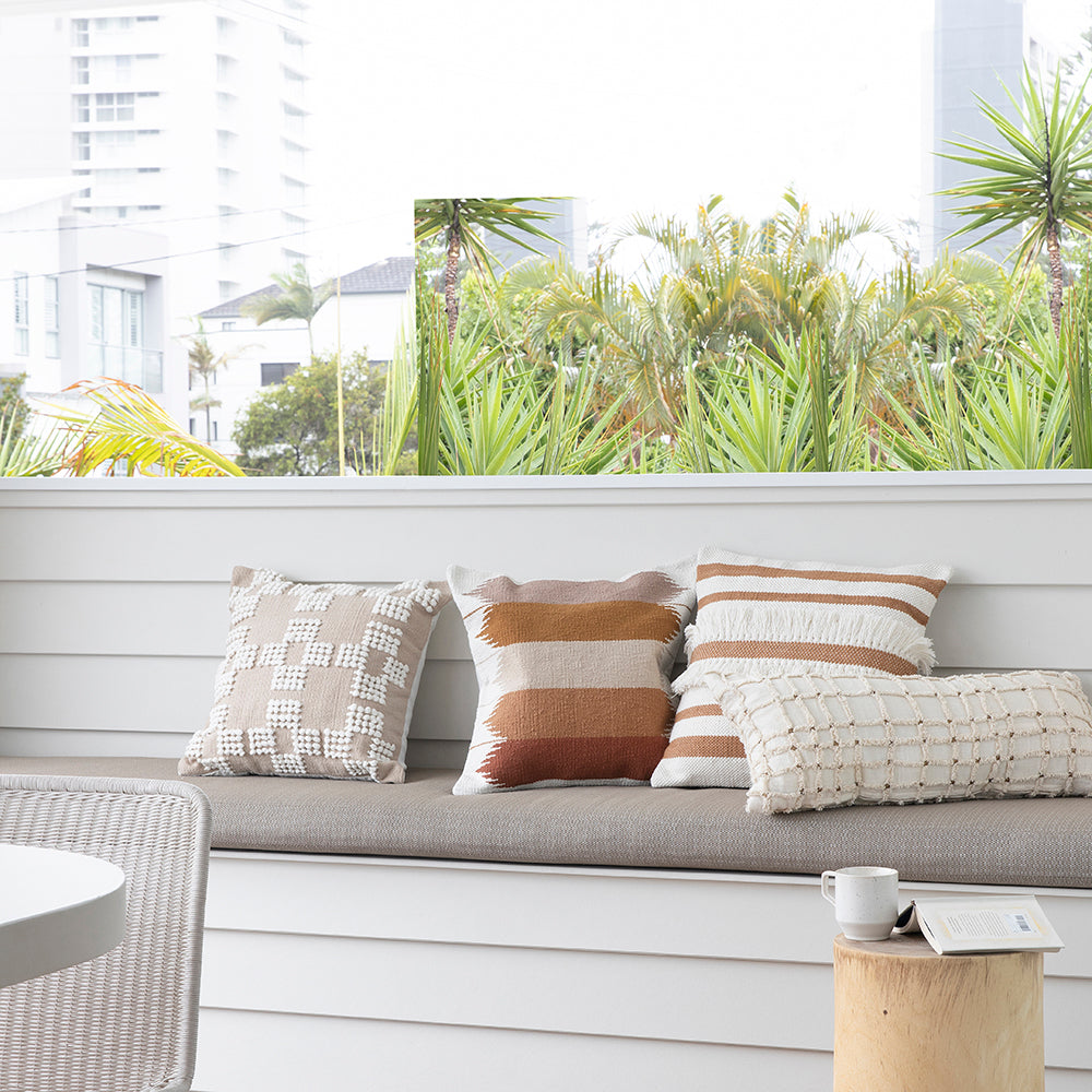 Bambury Barwon Square Cushion - Ivory