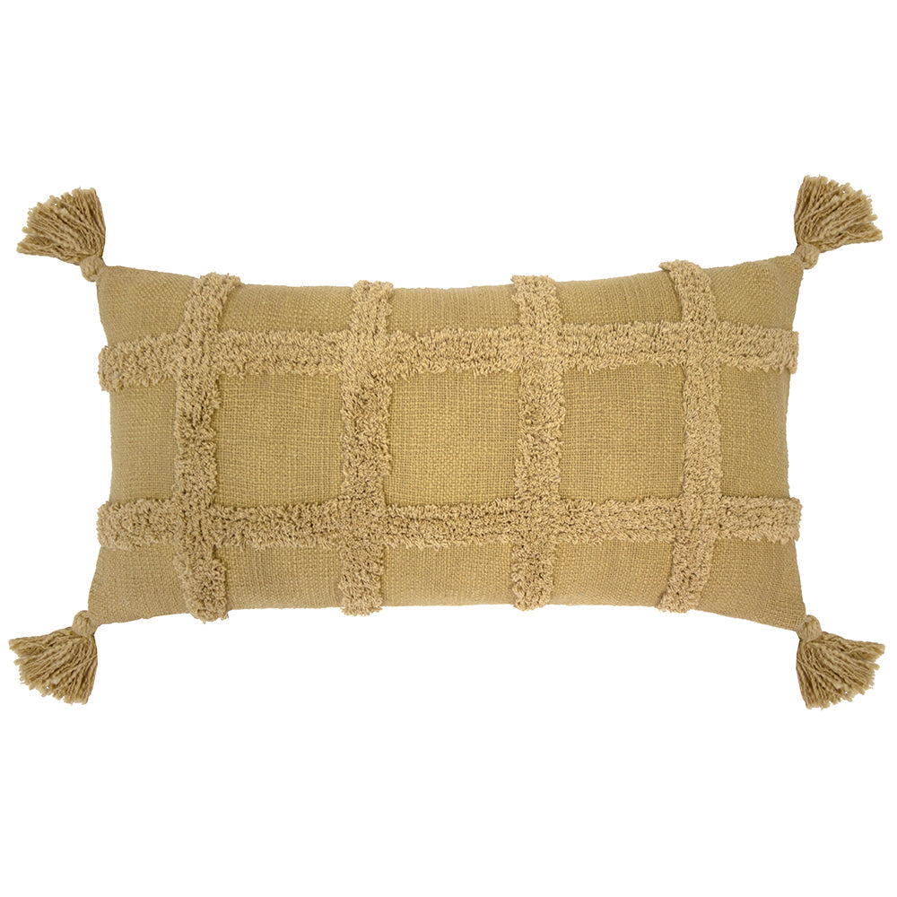 Bambury Percy Rectangle Cushion - Flax