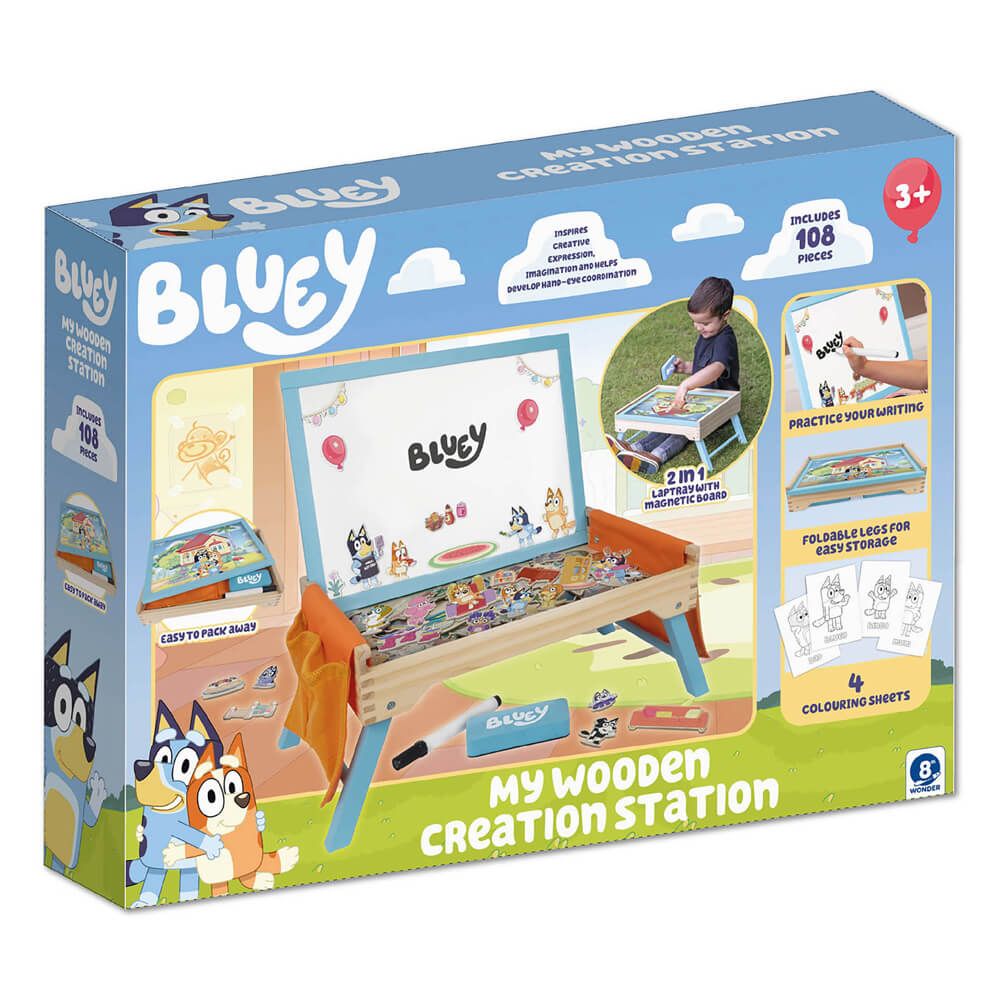 Bluey Creation Station Magnetic Activity Set with Whiteboard and Storage