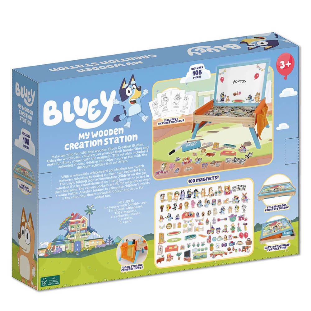 Bluey Creation Station Magnetic Activity Set with Whiteboard and Storage