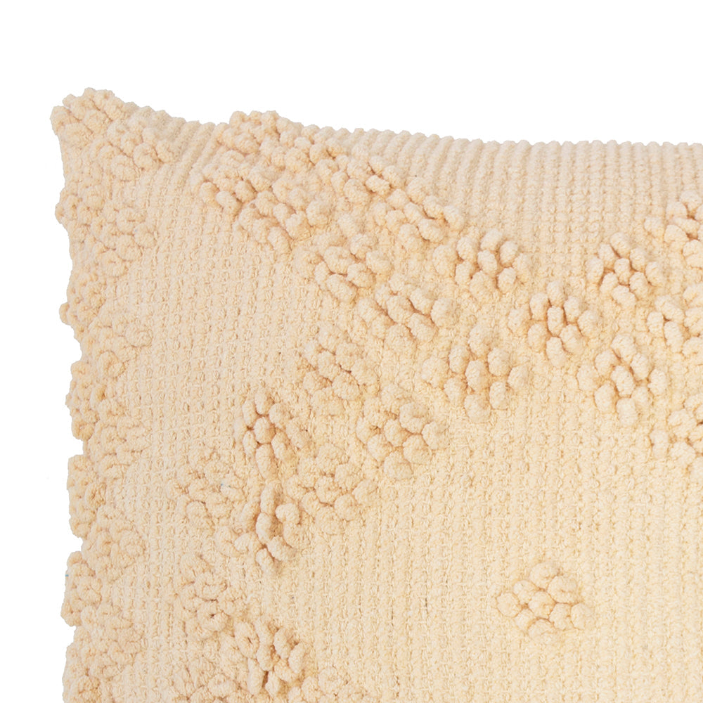 Bambury Bronte Square Cushion - Custard