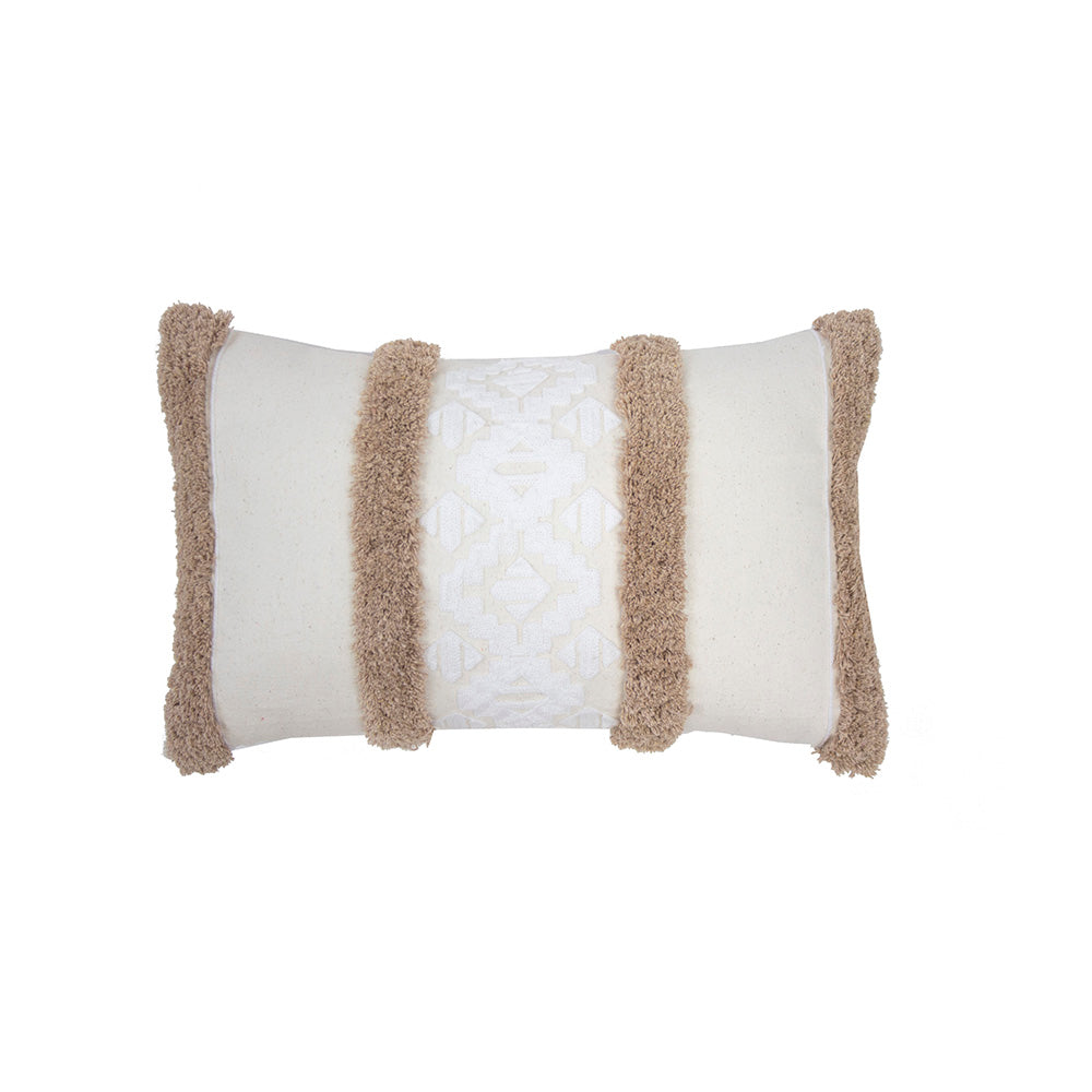 Bambury Sedona Rectangle Cushion - Cappuccino