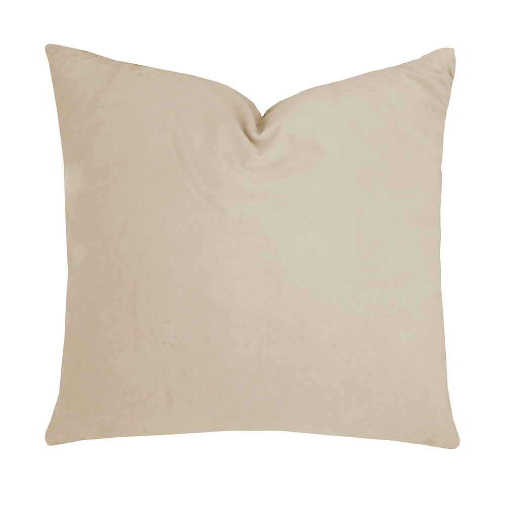 Bambury Velvet Square Cushion - Stone