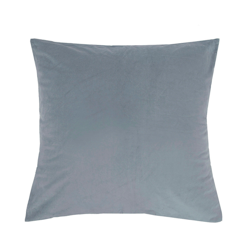Bambury Velvet European Pillowcase - Steel Blue