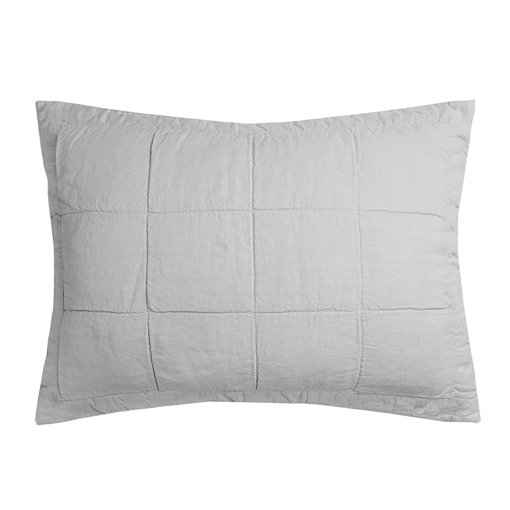 Bambury French Flax Linen Quilted Sham