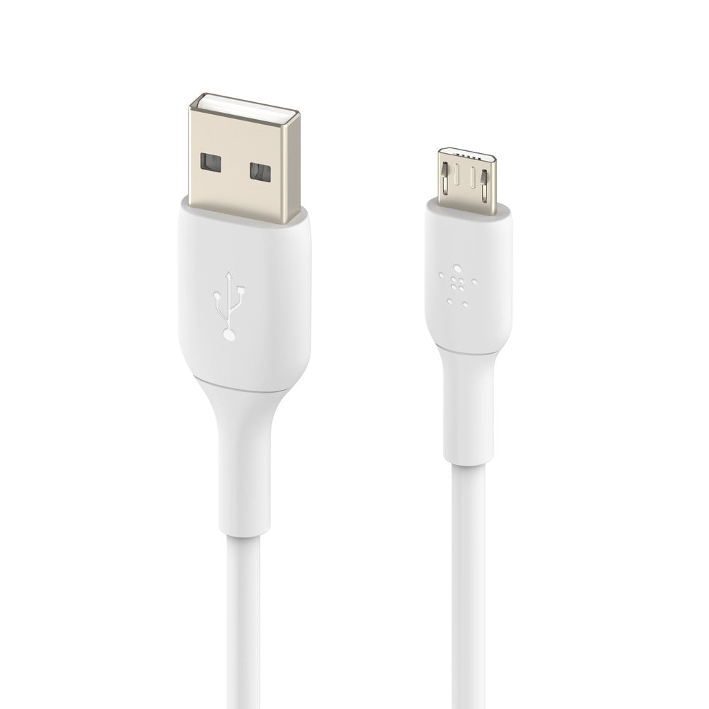 Belkin BoostCharge USB-A to Micro-USB Cable  1mUniversally compatible - White