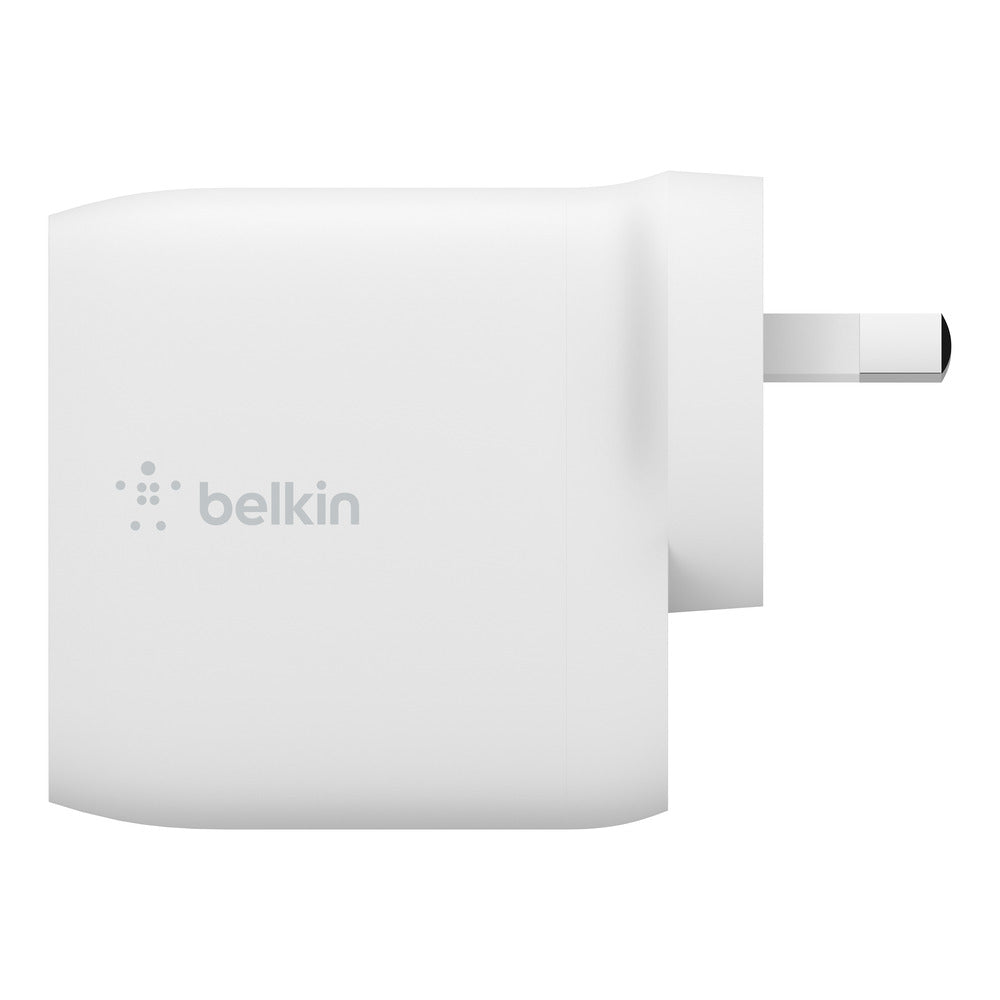 Belkin BOOSTCHARGE Dual USB-A Wall Charger 24W + Lightning to USB-A CableFor Apple Devices - White