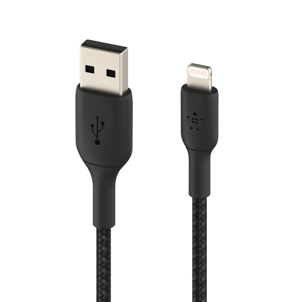 Belkin BoostCharge Lightning to USB-A 0.15M Cable For Apple Devices - Black