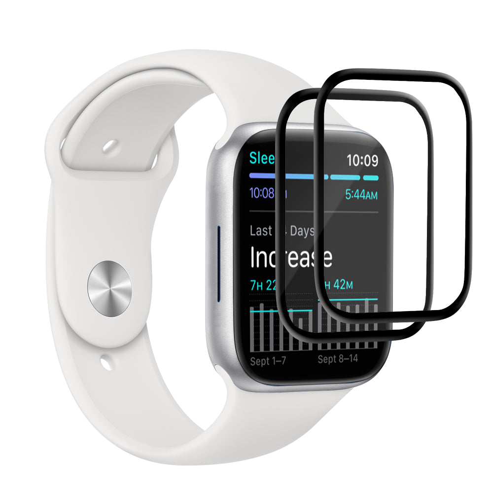 EFM FlexiGlass Screen Armour - Twin-PackFor Apple Watch Series 7/8/9 (45 mm)