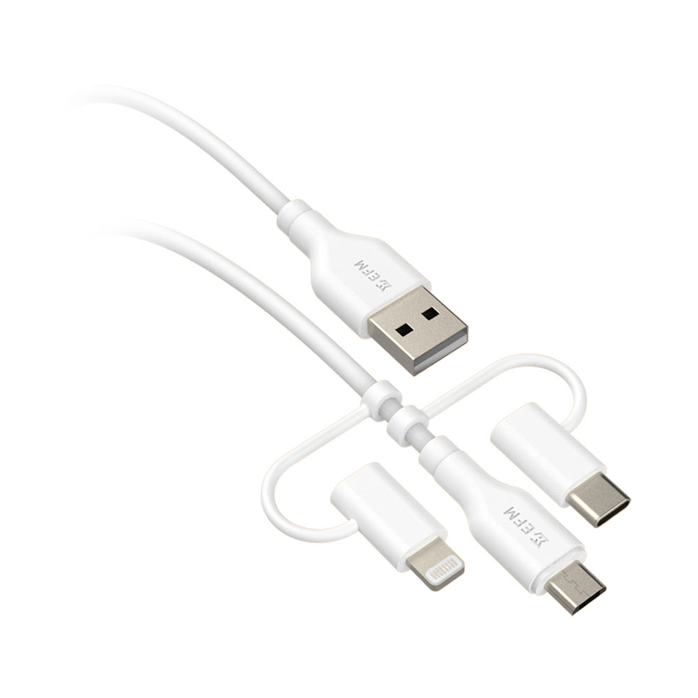 EFM USB-A 3-in-1 Cable – 2M Universal Charging & Data Cable