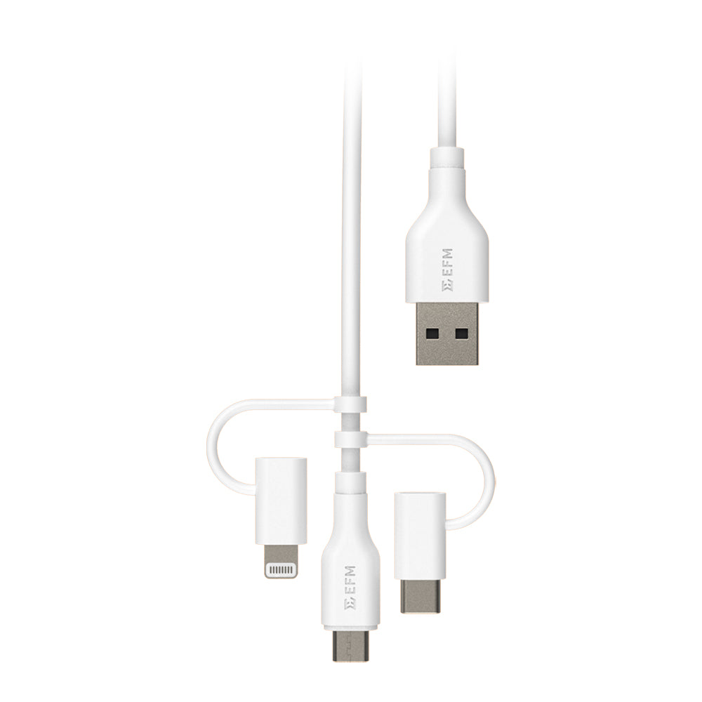 EFM USB-A 3-in-1 Cable – 2M Universal Charging & Data Cable