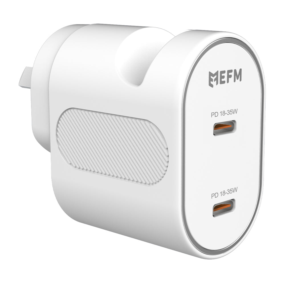 EFM 35W Dual Port Wall ChargerWith Power Delivery and PPS