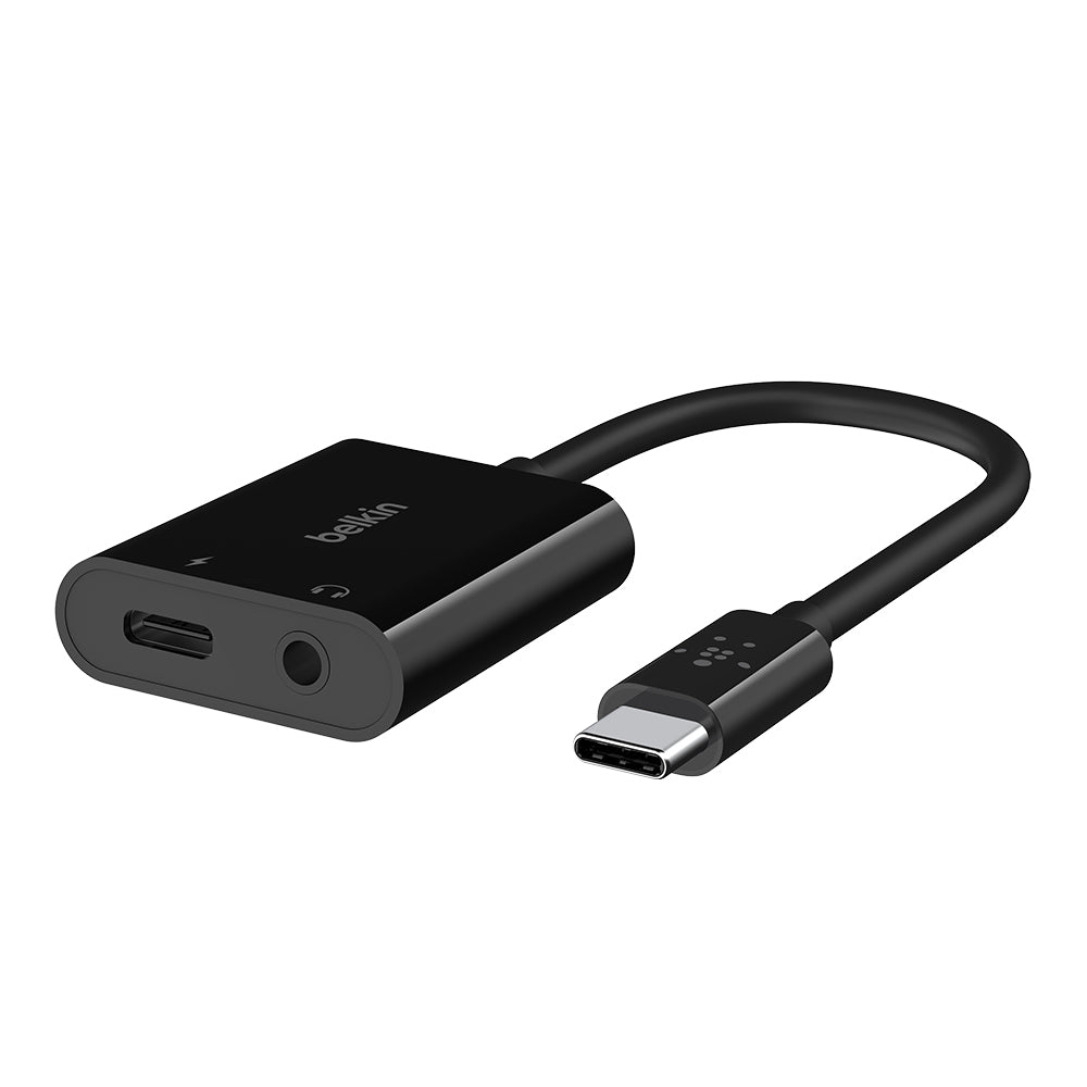 Belkin ROCKSTAR3.5mm Audio plus USB-C Charge Adapter