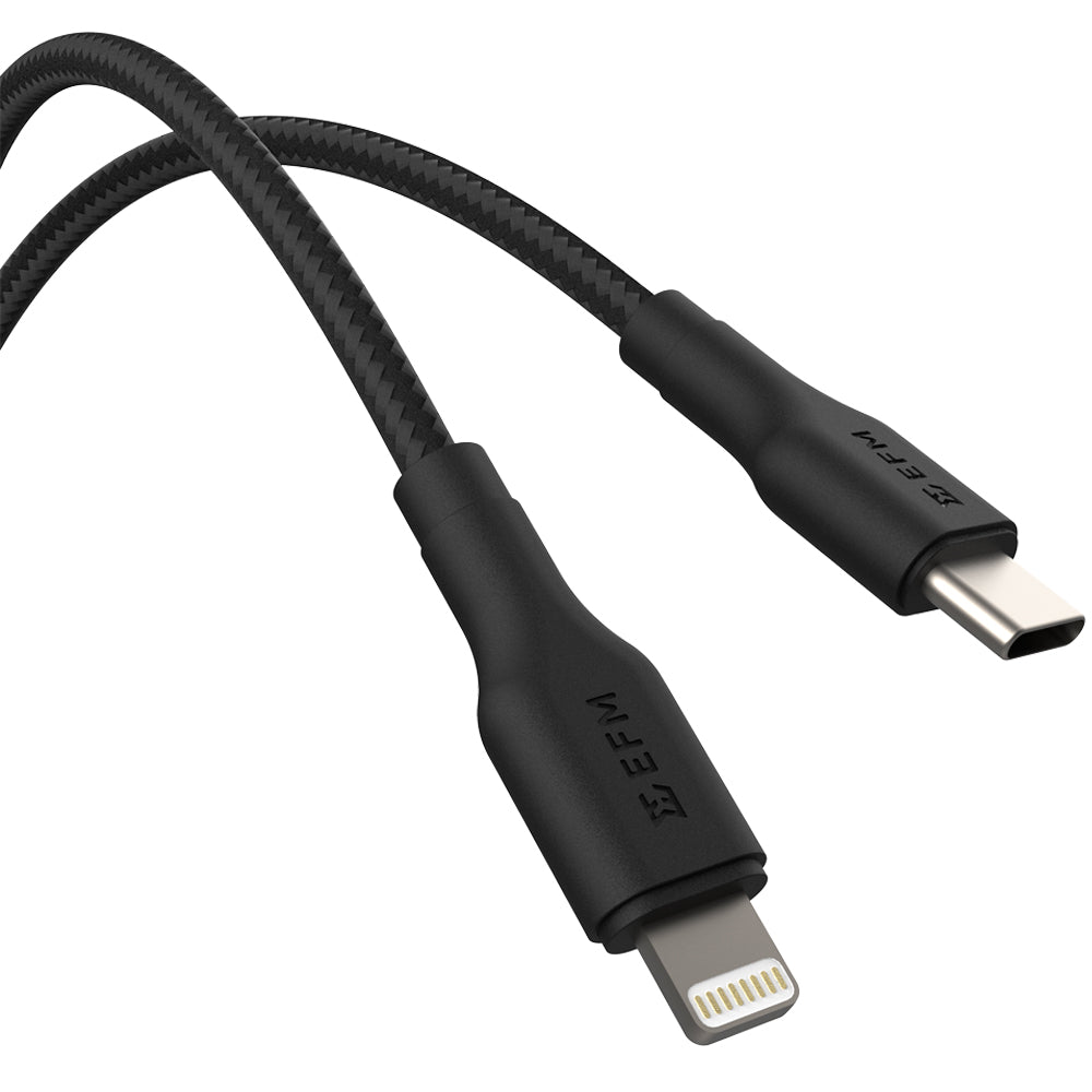 EFM USB-C to Lightning Braided CableFor Apple Devices - 2M Length