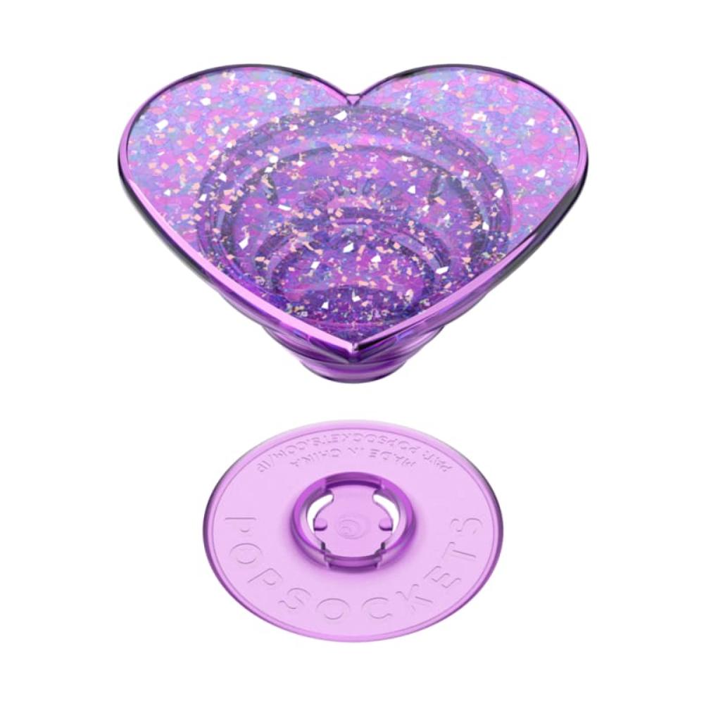 PopSockets PopGrip Universal Grip (Gen2) Holder-Iridescent Dreamy Heart-Iridescent
