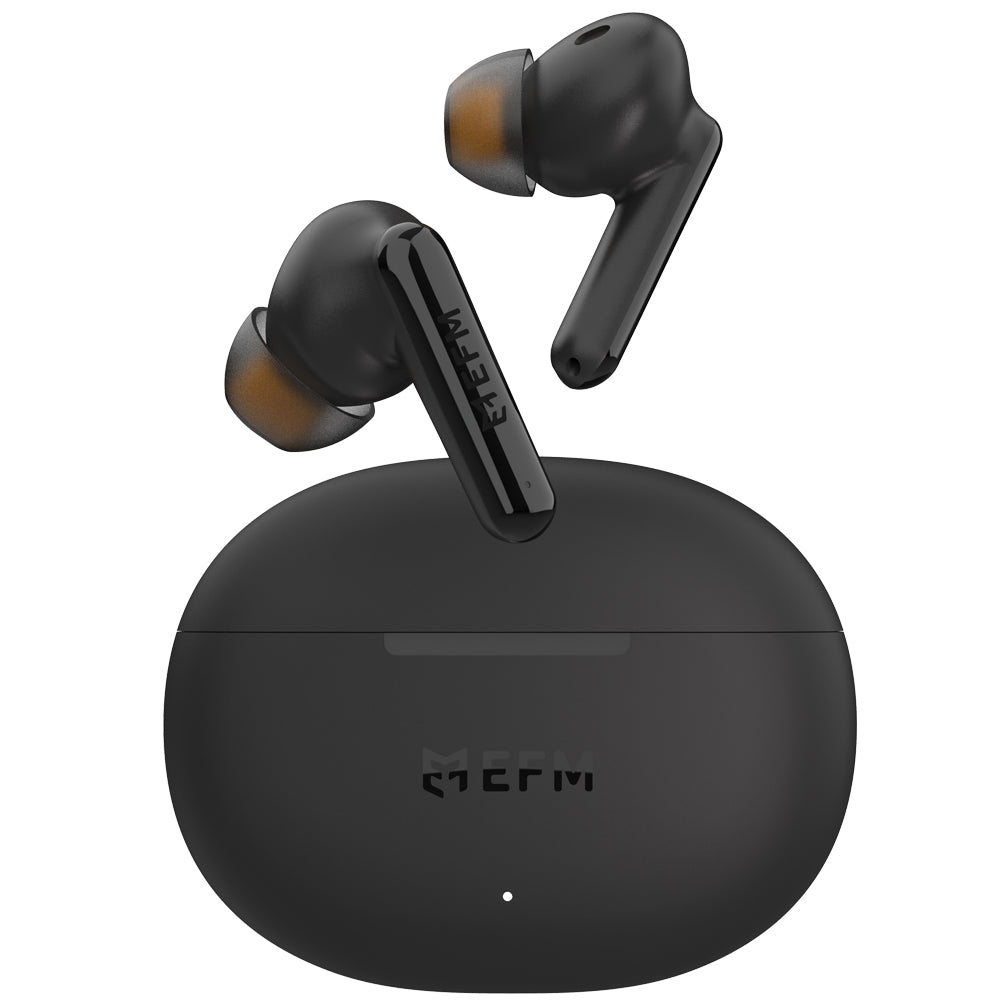 EFM Boston TWS Earbuds with Wireless Charging – Black