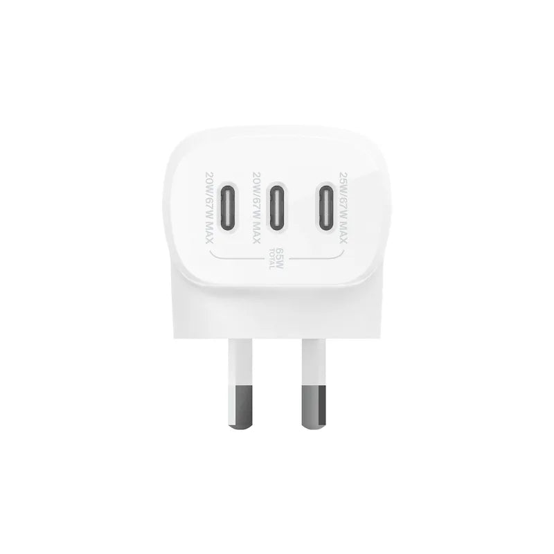 Belkin BoostCharge 3 PortUSB-C Wall Charger with PPS 67W