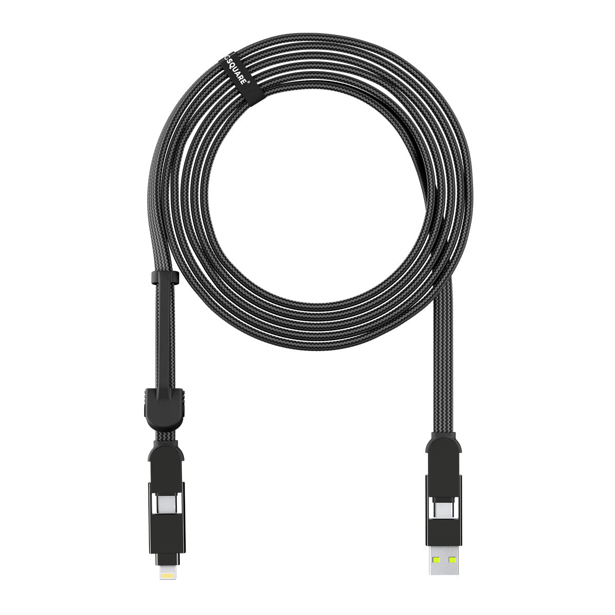 inCharge XL 3m Multi Charging Cable – 100W Fast Charging, Lightning &amp; Type-C