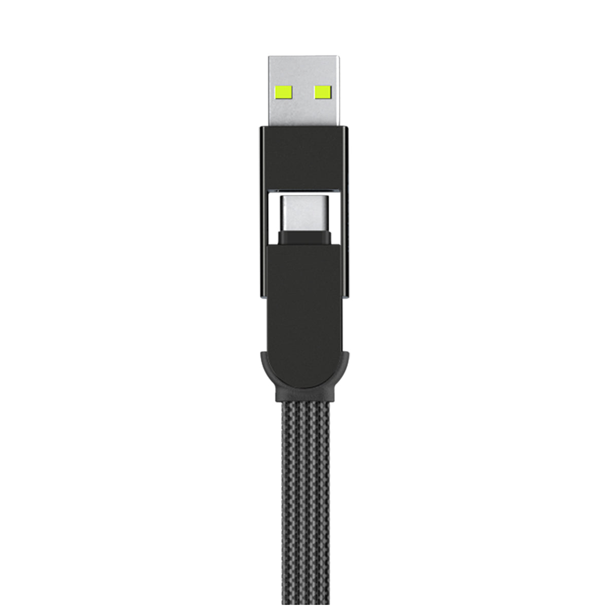 Rolling Square inCharge XL100W 6 in 1 Travel Charging Cable - 30cm - Urban Black
