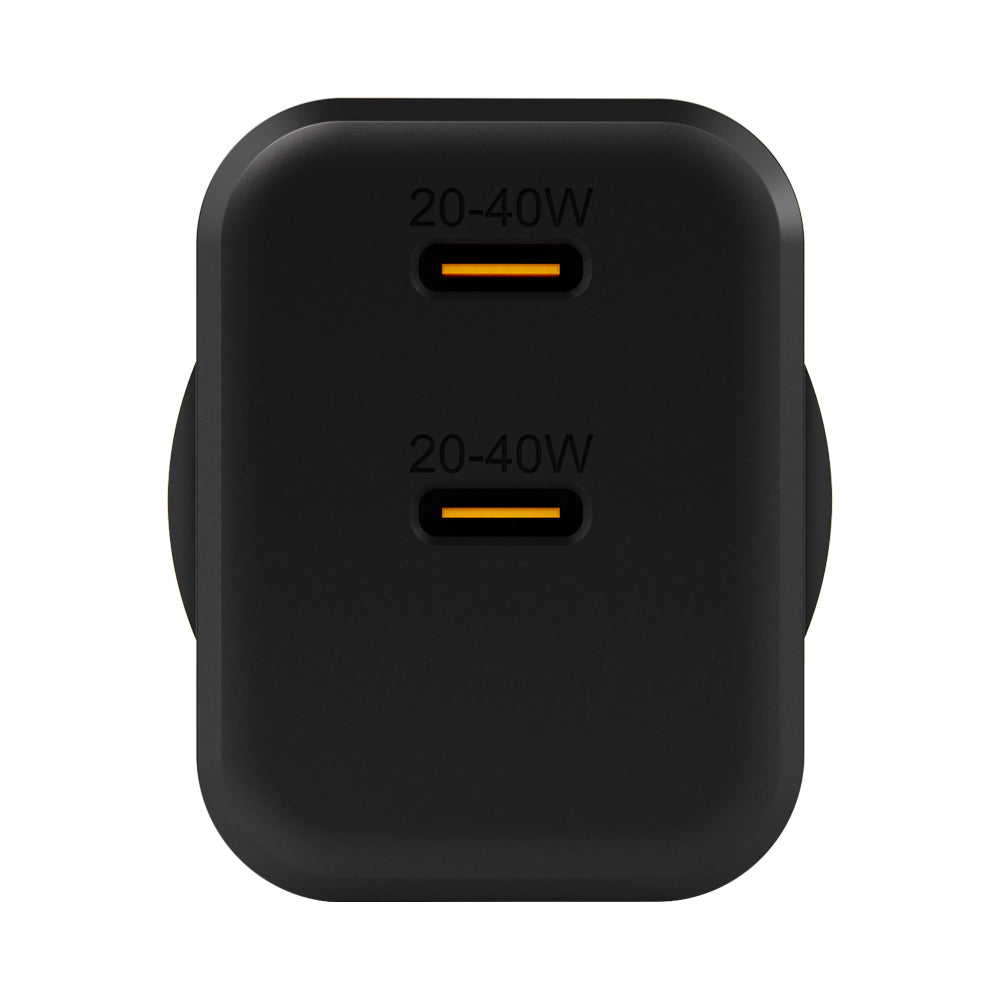 EFM ECO 40W Dual Port Wall Charger With GaN  Power Delivery and PPS