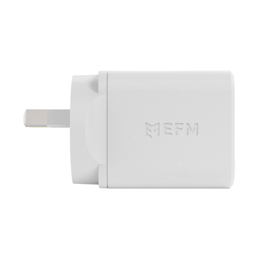 EFM ECO 40W Dual Port Wall ChargerWith GaN  Power Delivery and PPS