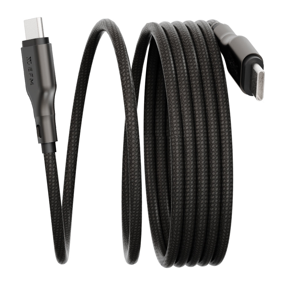 EFM Mag-Coil USB-C to USB-C Cable with Magnetic Self-Coiling 2M