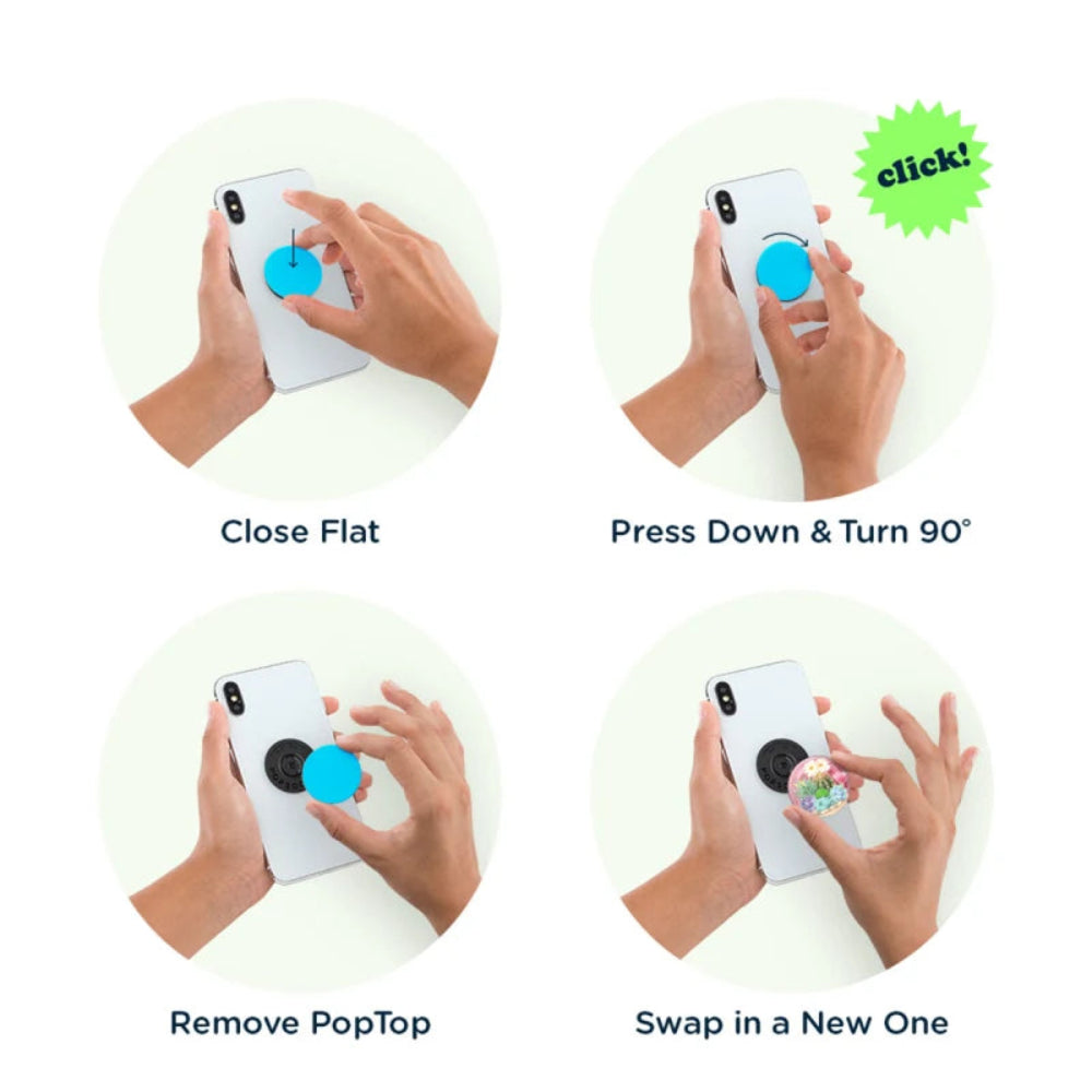 PopSockets PopGrip with Swappable Top | Phone Grip, Stand & Fashion Accessory