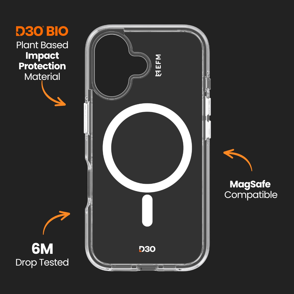 EFM Aspen Case with D3O Bio for iPhone 16 Series
