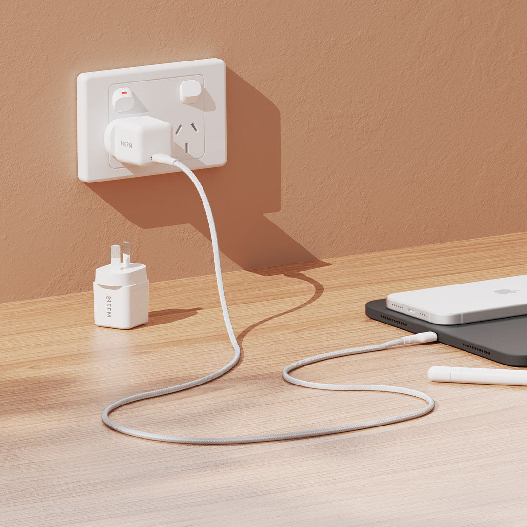 EFM ECO 30W GaN Wall Charger Twin PackWith Power Delivery and PPS