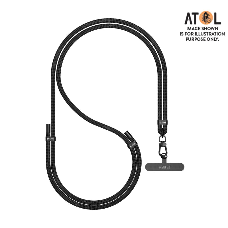 EFM Go Crossbody Lanyard For All Devices - Black