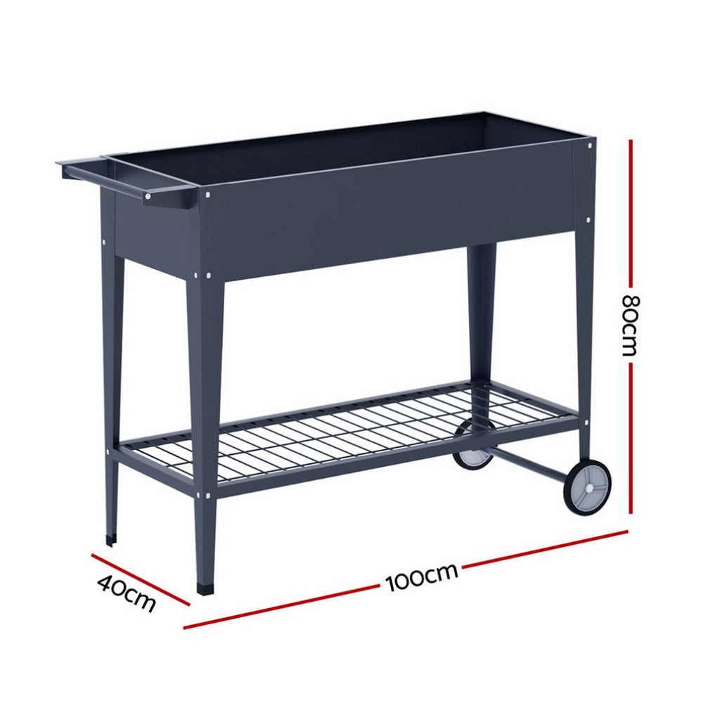 Green Fingers Raised Garden Bed x2 Elevated Planter Box Raised Container Herb