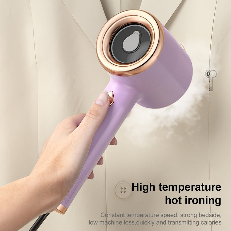 Handheld Clothes Steamer Iron Titanium Heat Plate Visual Water Tank Compact Travel Design
